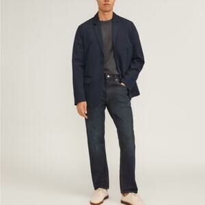 Everlane the performance chino blazer in deep navy medium men’s